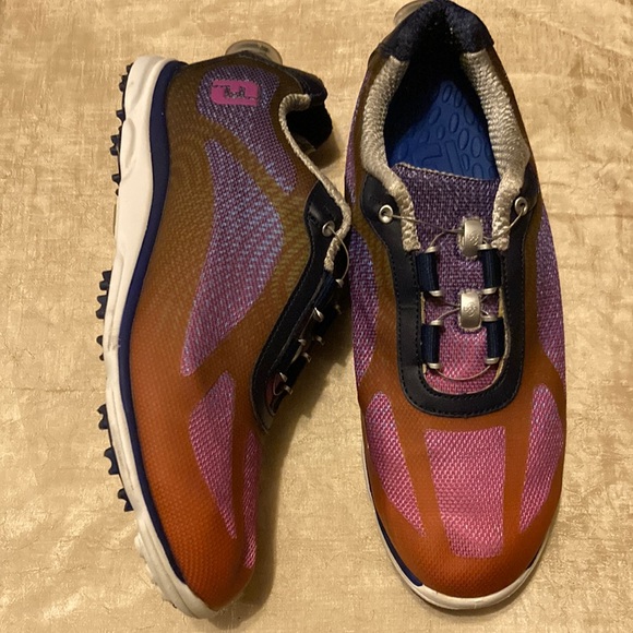 Footjoy Women’s Empower BOA Navy Plum Golf Shoe - Picture 1 of 8